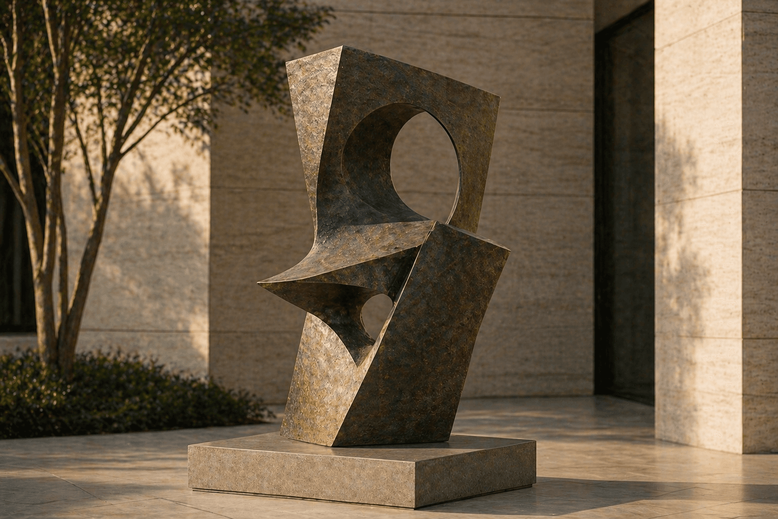 Contemporary Abstract Form - Luxury Development / Art Feature by Monumentalis